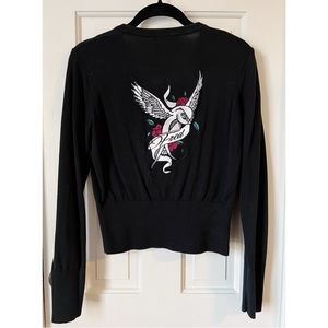 Fred Perry x Amy Winehouse tattoo cardigan